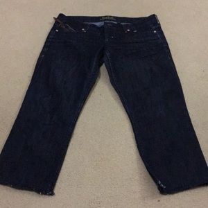 Bebe denim cropped pants
